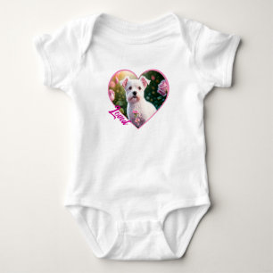Roses And Little Dog Collection Baby Bodysuit