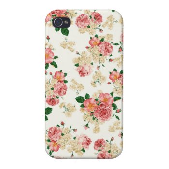 Roses And Magnolias Iphone 4 Cover by ArtsofLove at Zazzle