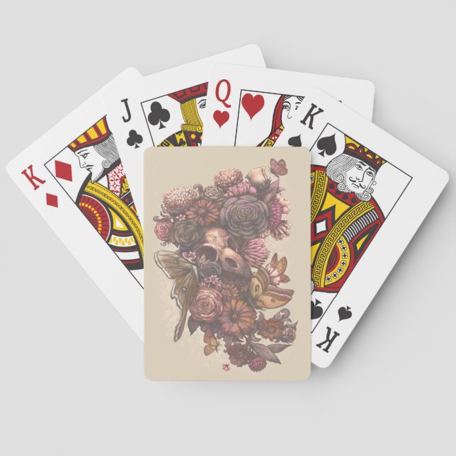 Roses and Moths Poker Cards (Back)