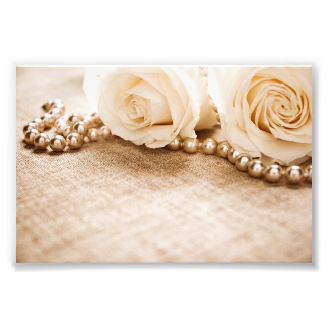 Roses and Pearls Photo Print (Front)