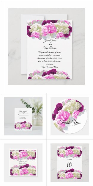 Roses and Peonies Wedding Collection