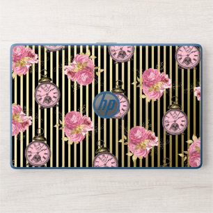 Roses and Pocket Watches HP Laptop Skin