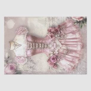 Roses and Sewing Ephemera Pattern Tissue Paper