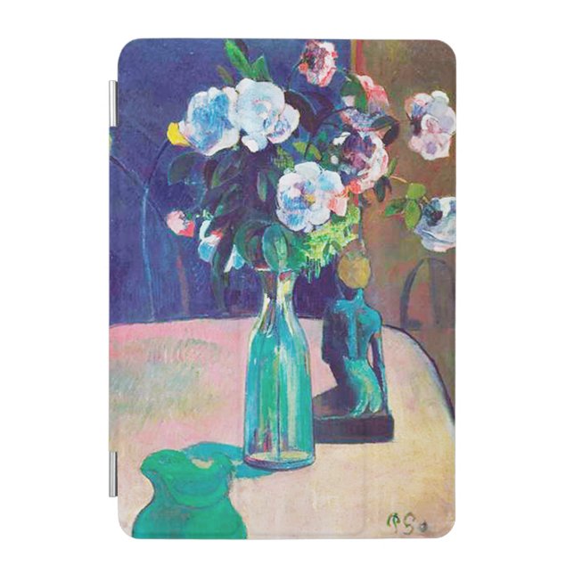 Roses and Statuette, Gauguin iPad Mini Cover (Front)