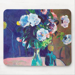 Roses and Statuette, Gauguin Mouse Pad