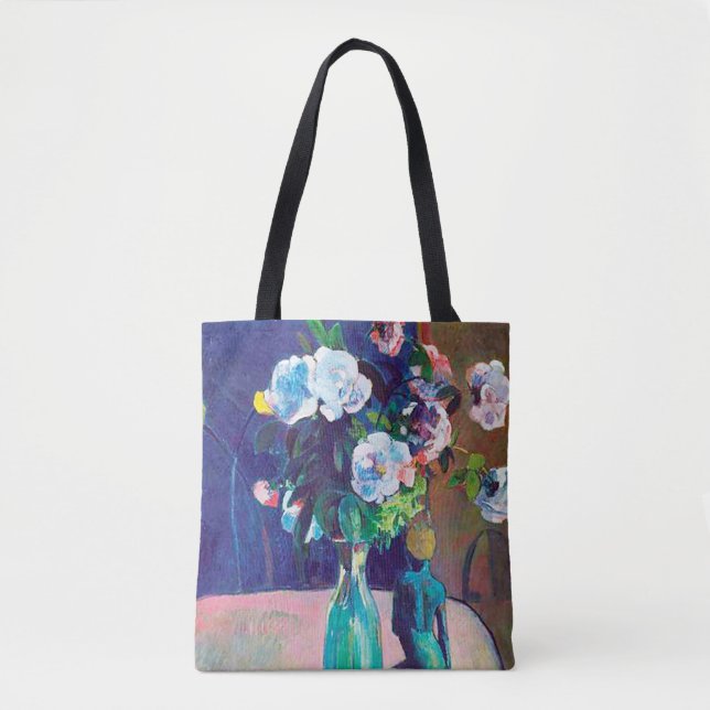 Roses and Statuette, Gauguin Tote Bag (Front)
