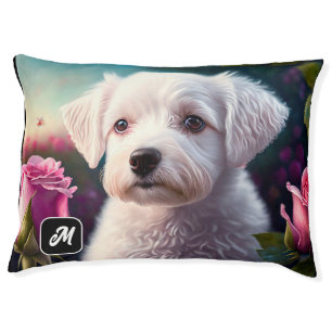 Roses And Sweet Dog Collection Pet Bed