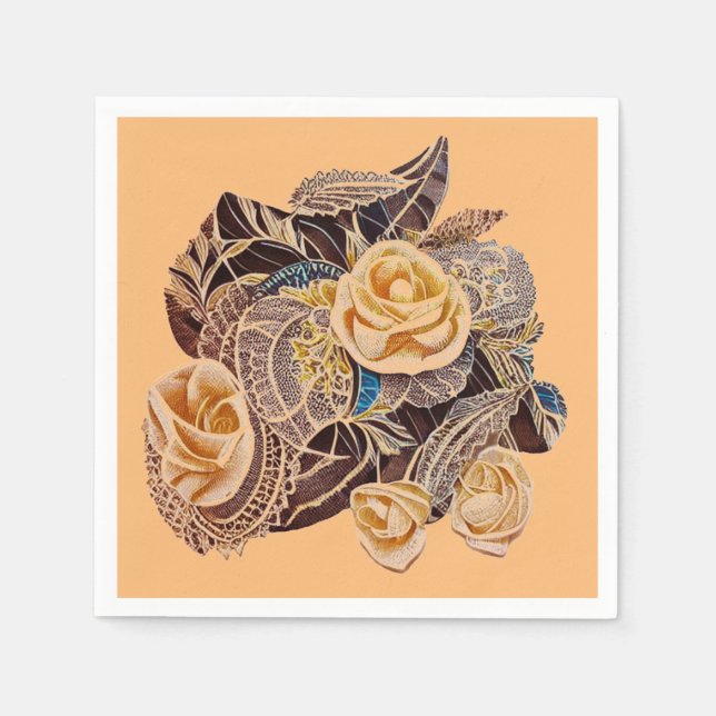 Roses and tips napkins (Front)