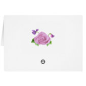 Roses and Violets Teacup Card (Back Horizontal)