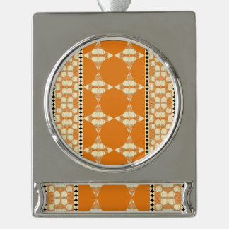 Roses And Waves Sparks Silver Plated Banner Ornament