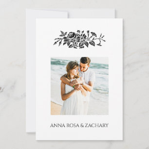 *~* Roses AR6 Victorian QR PHOTO RSVP Wedding Invitation