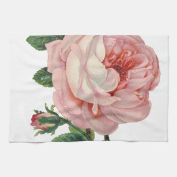 Roses Are Pink Towel by Pretty_Vintage at Zazzle