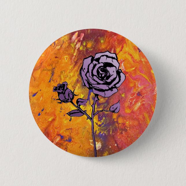Roses are Purple Button (Front)