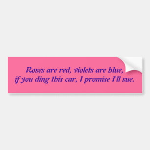 roses-are-red-02 bumper sticker