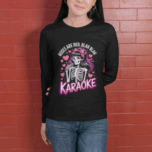 Roses Are Red Blah Blah Karaoke Anti Valentines Tri-Blend Shirt