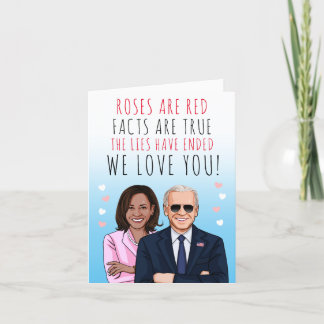 Roses are Red Facts are True Valentine Card