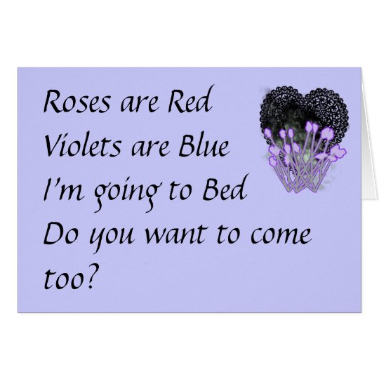 Roses are Red funny valentines Card | Zazzle.com