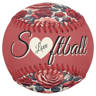 Roses are Red (personalize) Softball