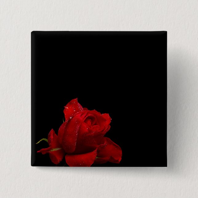 Roses Are Red Pinback Button (Front)