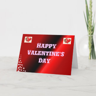 Roses are red Valentines day card