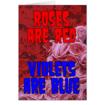 Roses are Red, Violets are Blue Adopted Card