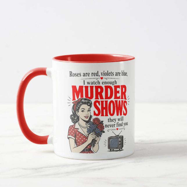 roses are red, violets are blue mug (Left)
