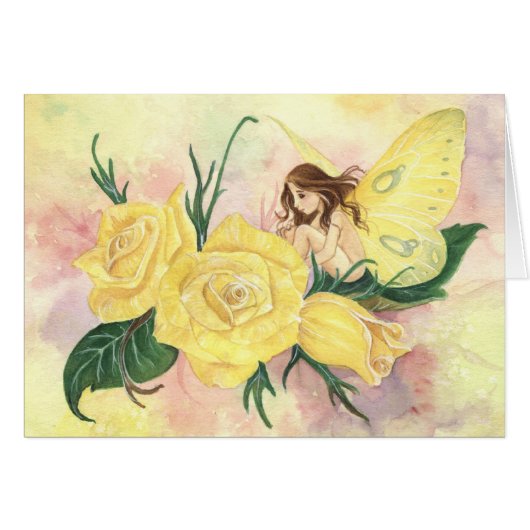 "Roses are Yellow" Card (Front Horizontal)