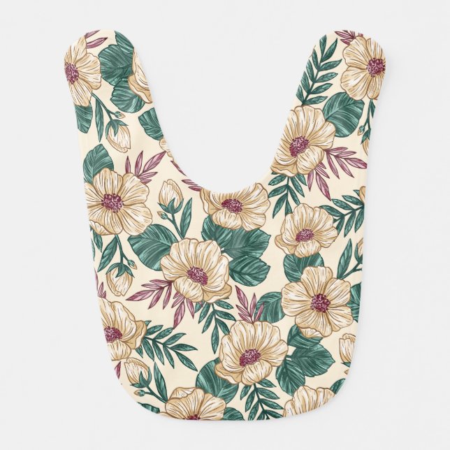 Roses Baby Bib (Front)