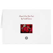 Roses & Baby Breath I Love You Card (Back Horizontal)