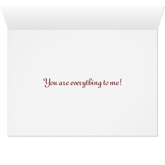 Roses & Baby Breath I Love You Card (Inside Horizontal (Bottom))