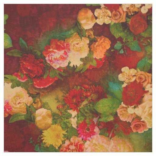 Roses baroque fabric