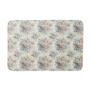 Roses bath mat