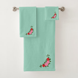Roses Bath Towel Set