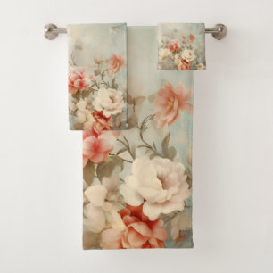 Roses Bath Towel Set