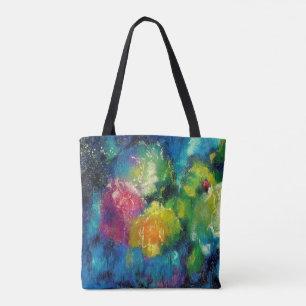 Roses, beautiful fine art painting tote bag