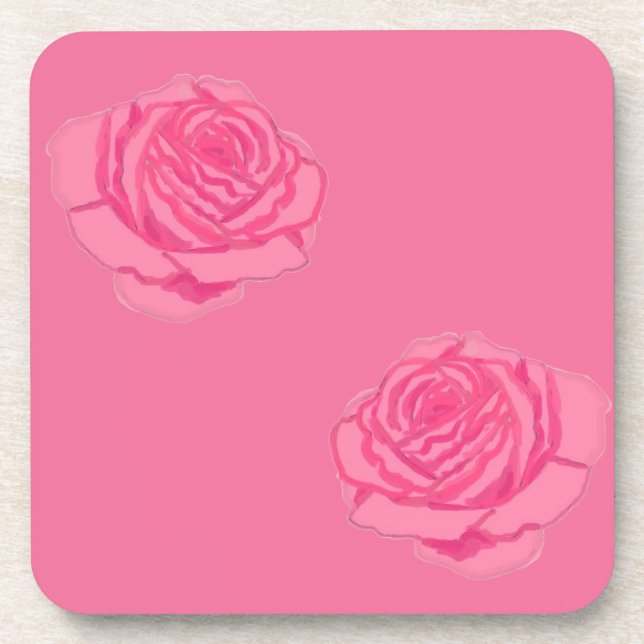 roses beverage coaster (Front)