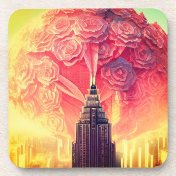 Roses Beverage Coaster by MarblesPictures at Zazzle