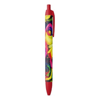 Roses  Black Ink Pen by MarblesPictures at Zazzle