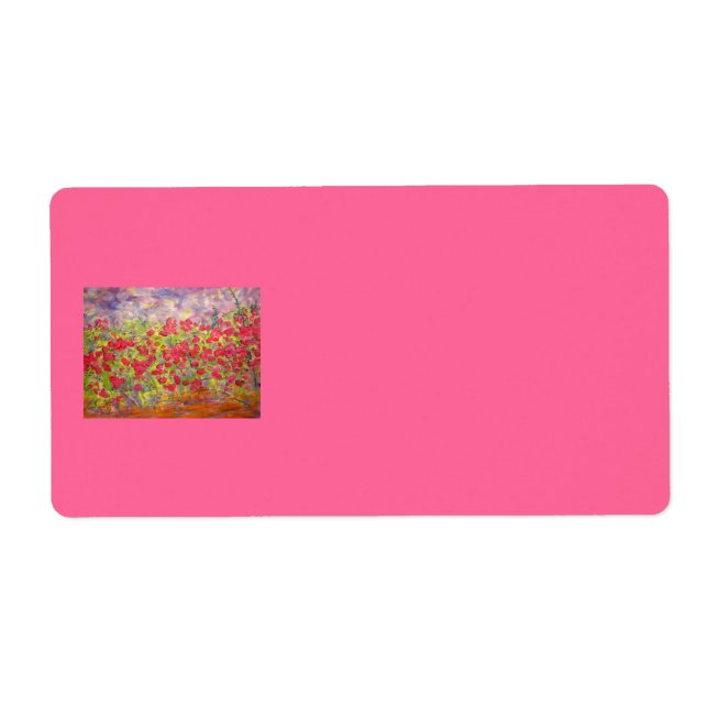 roses blooming label (Front)