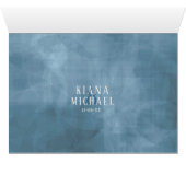 Roses Blue/Peach Wedding Thank You ID584 (Inside Horizontal (Bottom))