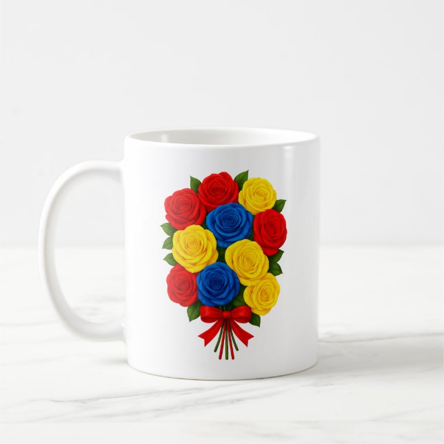 Roses Bouquet Classic Mug (Left)