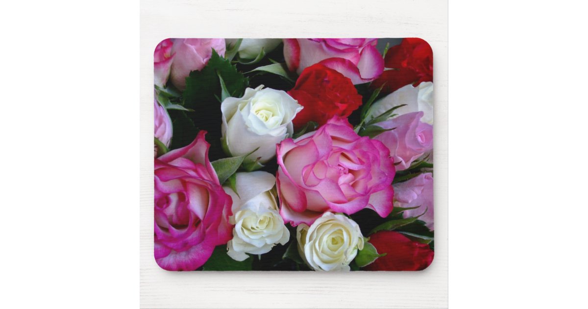 Roses Bouquet Mouse Pad | Zazzle