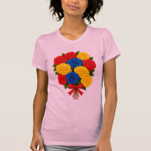Roses Bouquet Women's Slim Fit T-Shirt