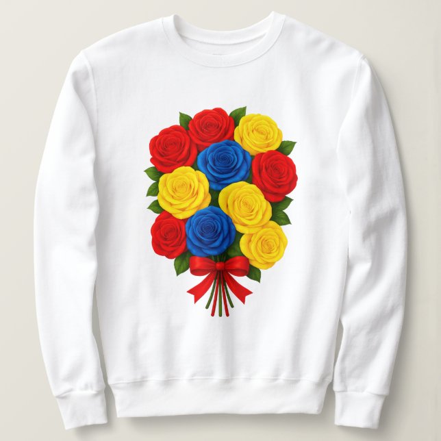  Roses Bouquet Women's Sweatshirt (Design Front)
