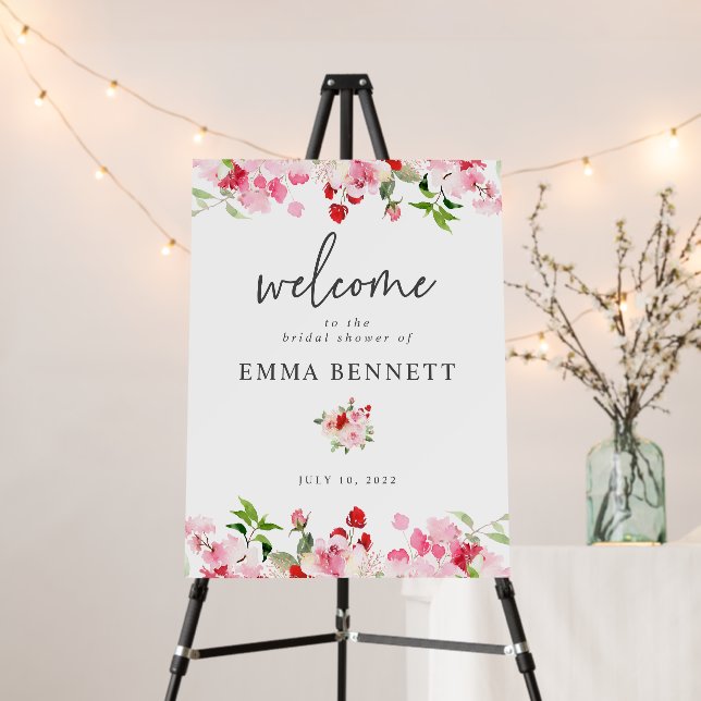 Roses Bridal Shower Foam Board (In Situ (Stand))