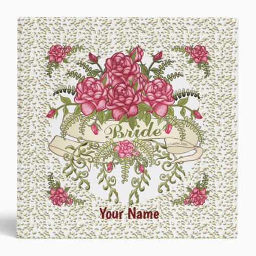 Roses Bride Wedding   binder