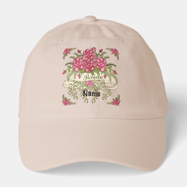 Roses Bride wedding hat (Front)