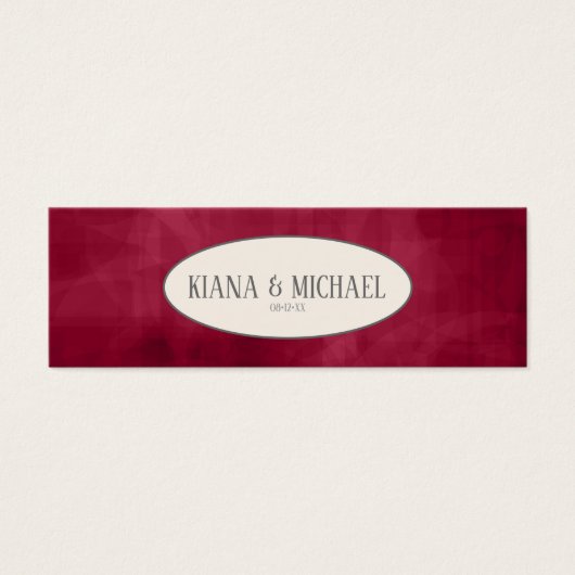 Roses Burgundy/Cream Wedding Website ID584 (Front)