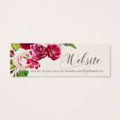 Roses Burgundy/Cream Wedding Website ID584 (Back)