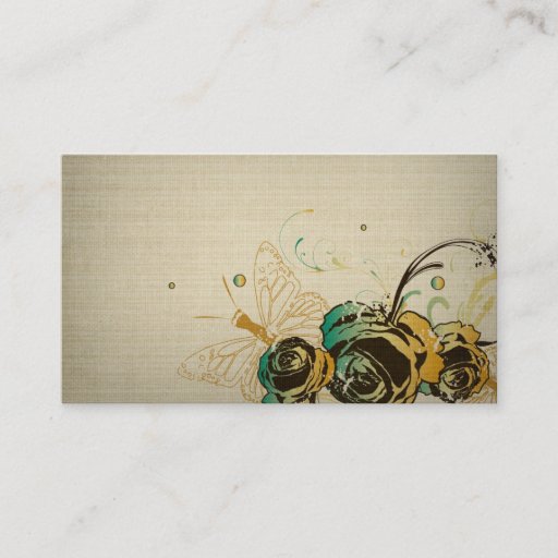 Customizable Roses Business Card